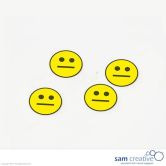 Magnetisch symbool smiley :-| 30 mm geel 25 st.