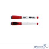 Whiteboard Planmarker met wisser rood