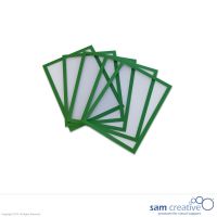 Whiteboard Magneetvenster A5 groen set 5 stuks