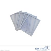 Whiteboard Magneetvenster A5 zilver set 5 stuks