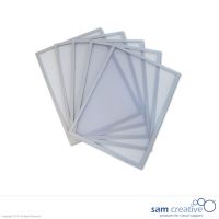 Whiteboard Magneetvenster A4 zilver set 5 stuks