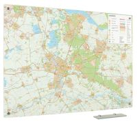 Glassboard kaart provincie Utrecht 90x120 cm