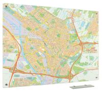 Glassboard kaart Utrecht 90x120 cm