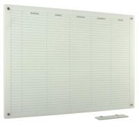 Whiteboard Glas Solid 1-week ma-vr 60x90 cm