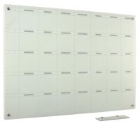 Whiteboard Glas Solid 5-week ma-zo 45x60 cm