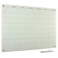 Whiteboard Glas Solid 8-week ma-za 90x120 cm