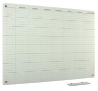 Whiteboard Glas Solid 8-week ma-zo 60x90 cm