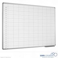 Whiteboard Dagplanning 08:00-18:00 120x180 cm