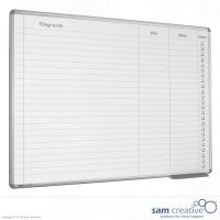 Whiteboard Taakplanner 100x200 cm