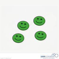 Magnetisch symbool smiley :-) 30 mm groen 25 st.