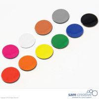 Magnetisch Symbool Cirkel 3 cm geel