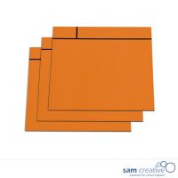 Magnetische Scrum Notitievellen 10x10 cm oranje