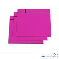 Magnetische Scrum Notitievellen 10x10 cm roze
