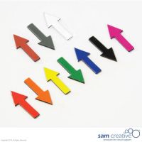 Magnetisch Symbool Pijl 1,2x3 cm geel