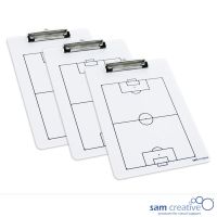 Whiteboard Klembord Voetbal (set 3 stuks)