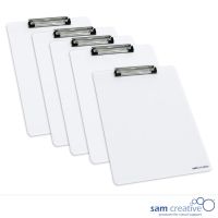 Whiteboard Klembord Blanco (set 5 stuks)
