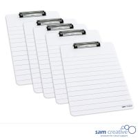 Whiteboard Klembord Lijnen (set 5 stuks)