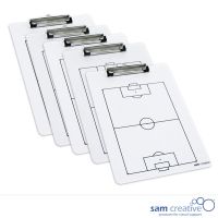 Whiteboard Klembord Voetbal (set 5 stuks)