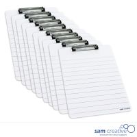 Whiteboard Klembord Lijnen (set 10 stuks)