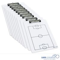 Whiteboard Klembord Voetbal (set 10 stuks)