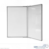 Whiteboard Pro emaille drievlaks 120x90 cm