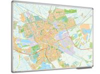 Whiteboard kaart Groningen 90x120 cm