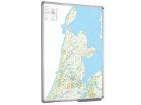 Whiteboard kaart provincie Noord-Holland 90x120 cm
