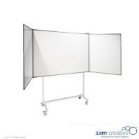 Verrijdbaar 5-vlaks Whiteboard 120x150 cm